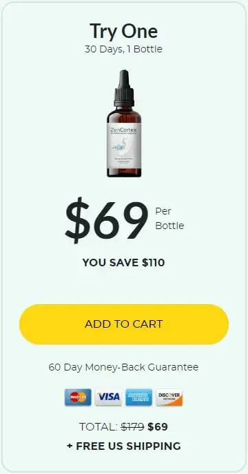 Get ZenCortex 1 bottle Save $110